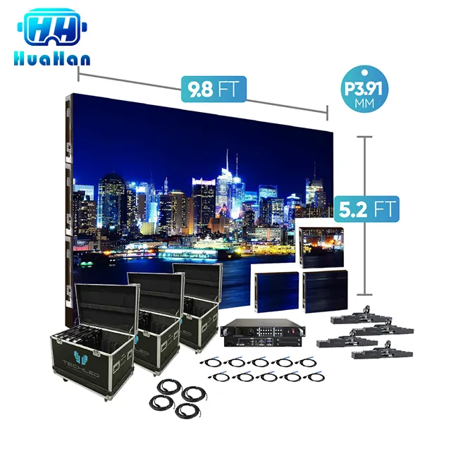 Led video screen 3.91 mm pixel pitch indoor adhesive led transparent film screen on glass 3d dance floor