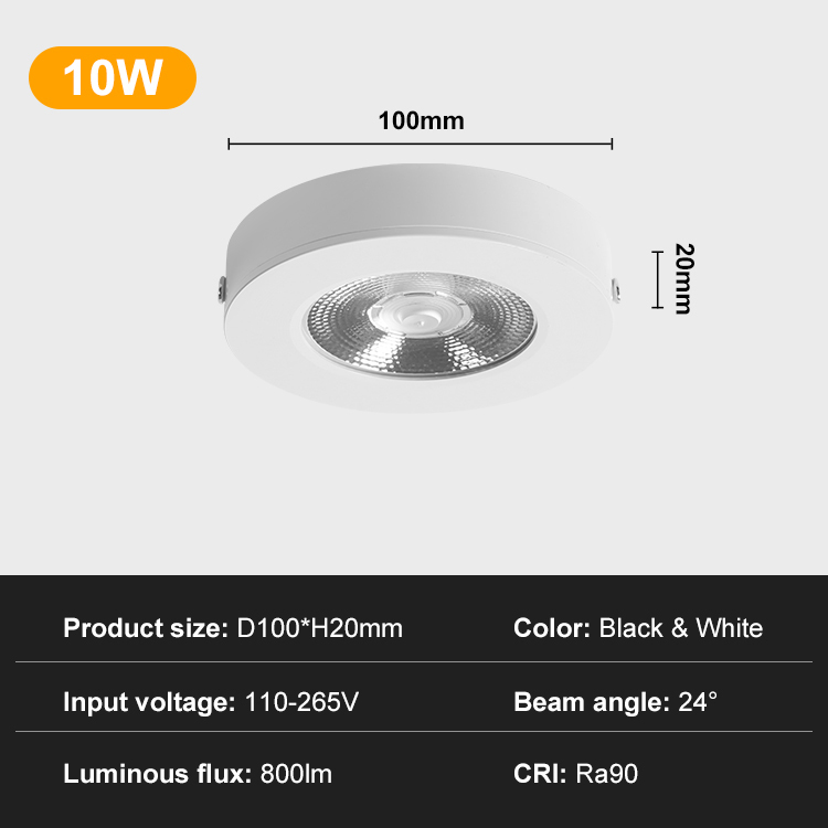 10W-Black/White