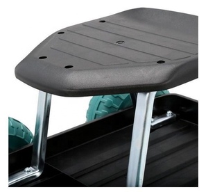 Metal Frame <strong>Rolling</strong> Stackable Plastic 4 Wheeled Portable Steerable <strong>Rolling</strong> Work Seat Garden Seating Stool <strong>Cart</strong> - Product Image 4