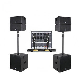 Audio profesional dual 5 pulgadas mini sistema de altavoces line array conjunto de altavoces alimentados line array - Product Image 1
