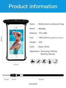 Su geçirmez telefon kılıfı yüzme kuru çanta sualtı kılıfı iPhone Huawei Samsung Xiaomi akıllı telefon kılıfı için evrensel kılıfı
