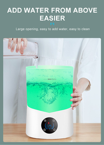 家庭用加湿器ポータブルトップ充填カラフルライト付きエッセンシャルオイルディフューザー湿度制御 - Product Image 4