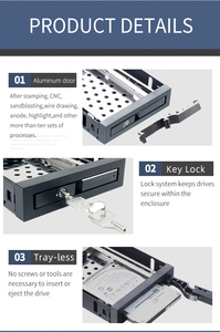 2,5 Zoll Sata Aluminium Ssd HD-Gehäuse Computer Hdd Mobile Rack - Product Image 2