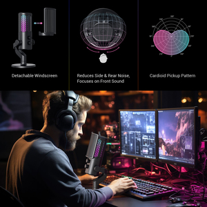 Chuyên Nghiệp Có Dây <span class=keywords><strong>Condenser</strong></span> <span class=keywords><strong>Microphone</strong></span> Podcast Streaming <span class=keywords><strong>Microphone</strong></span> Ghi Âm Mic Studio Ghi Âm <span class=keywords><strong>Microphone</strong></span> - Product Image 6