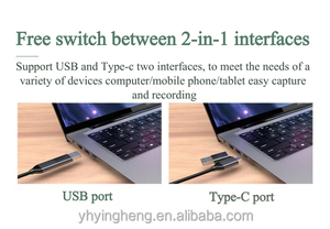 4K UHD Video Converter Type-C/USB3.0 to HDTV <strong>HDMI</strong> Adapter for <strong>Laptops</strong> Tablets Smartphones Condition New Power Supply <strong>Output</strong> - Product Image 6