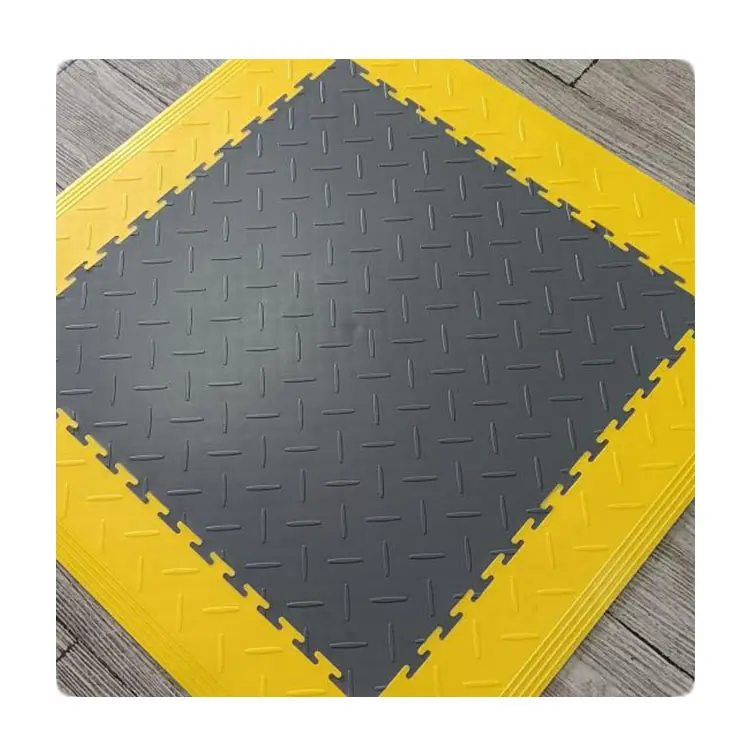 Nouveau matériau imbriqué carreaux de sol de garage en pvc robuste