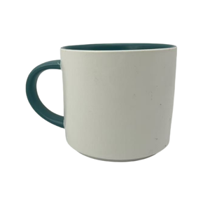 แก้วมักเซรามิกหูจับสีแก้วกาแฟปรับแต่งโลโก้ได้พิมพ์ลายข้อความ