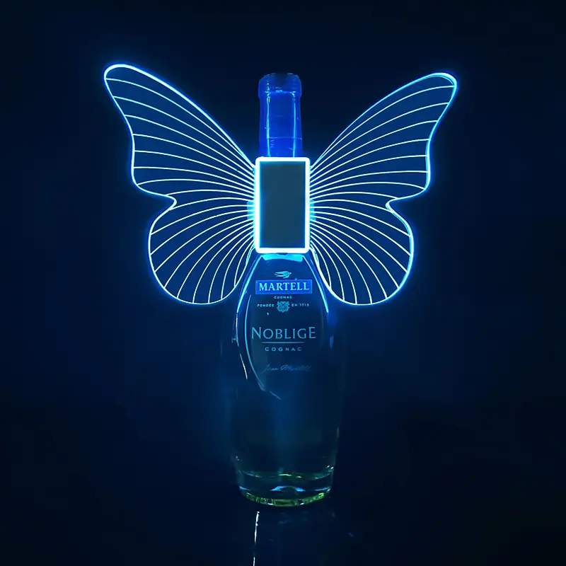 Bar Led Flashing Bottle Glorifier Wing Led Strobe Baton Rechargeable Champagne Bottle Led Sparkler