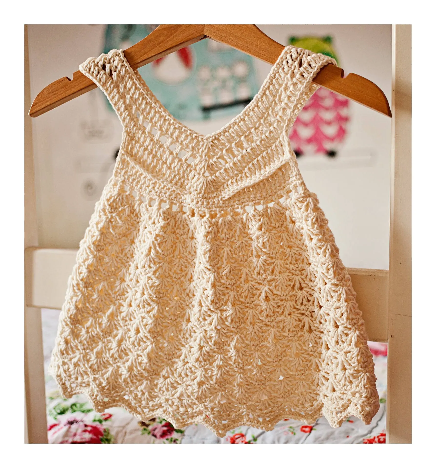 Vestiti delle ragazze del bambino adorabile Baby Shower Crochet Mini Dress Crochet Baby Kids Dress For girls