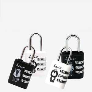 Ingrosso su misura 3 cifre numero codice in lega di zinco sicurezza viaggio sicuro blocco bagagli Mini borsa con Password lucchetto - Product Image 1
