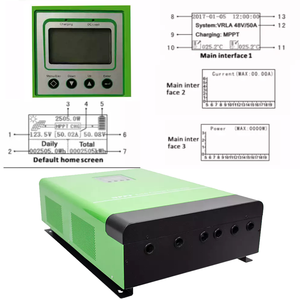 ELEGE MPPT regolatore di carica solare ibrido PWM 12V 24V 36V 48V 20A 30A 40A 50A 60A 80A 100A Lifepo4 regolatore di carica solare - Product Image 3