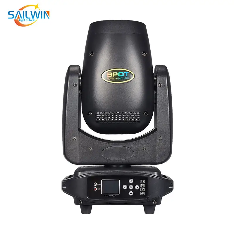 200W LED Moving Head Stage Light 3-in-1 Beam Spot Wash Colorful Halo with Horse Racing DMX Disco DJ Light for Performances