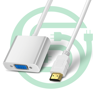 HDMI M至D-Sub (VGA) F适配器公，带聚氯乙烯护套组合屏蔽，用于扬声器和DVD播放器，用于HDMI至VGA Cabl - Product Image 1