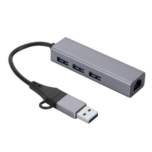 3.0 USB tipo C Hub con adattatore Ethernet Gigabit 3 porte USB Hub e 10/100/1000Mbps scheda di rete per telefono e Computer - Product Image 2