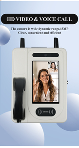 4G Volte Cuộc Gọi Video Điện Thoại Treo Tường Không Thấm Nước Cho Nhà Tù Trường Màn Hình Lớn Thẻ IC Nhận Dạng Khuôn Mặt <span class=keywords><strong>Sim</strong></span> Công Cộng Payphone - Product Image 4