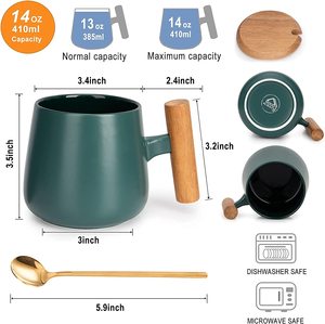 友人 & 教師 & 家族のための14オンスセラミックコーヒーマグカップギフト家庭用 & オフィス用MUG