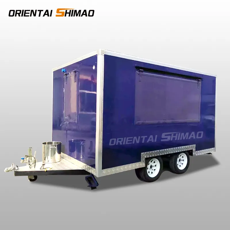 Gebruikt Kleine Voedsel Vrachtwagens Caravan Met Apparatuur Voor Verkoop