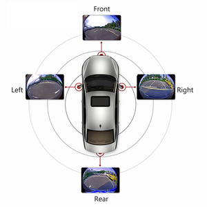3D 360 Degree Round Rear View Surround Car DVR <strong>Reverse</strong> <strong>4</strong> Camera Kit Parking <strong>Sensor</strong> System 24Truck Backup Side 360 Car Camera