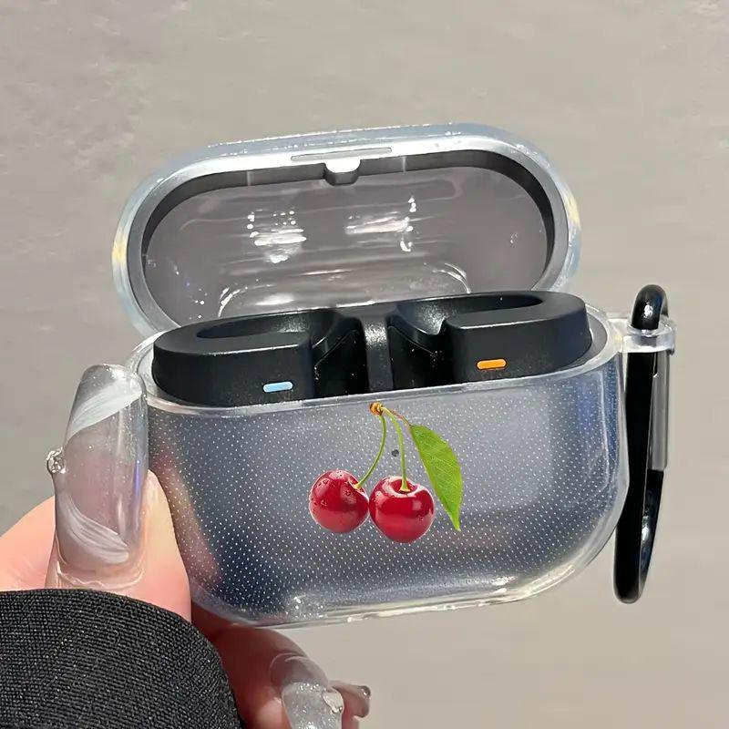 Red cherry earphone case