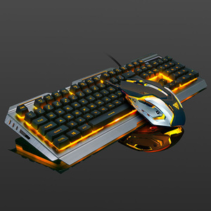 V1 Wired RGB Backlit Glowing Gaming <strong>Keyboard</strong> and Mouse Multimedia Keys Mechanically Operated for <strong>Computer</strong> <strong>Use</strong>