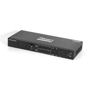 Tesmart <span class=keywords><strong>4</strong></span> x4 <span class=keywords><strong>hdmi</strong></span> חלקה מתג 19 x1080 @ 60hz w/lcd, פיצול אודיו ומצב תצוגה מקדימה