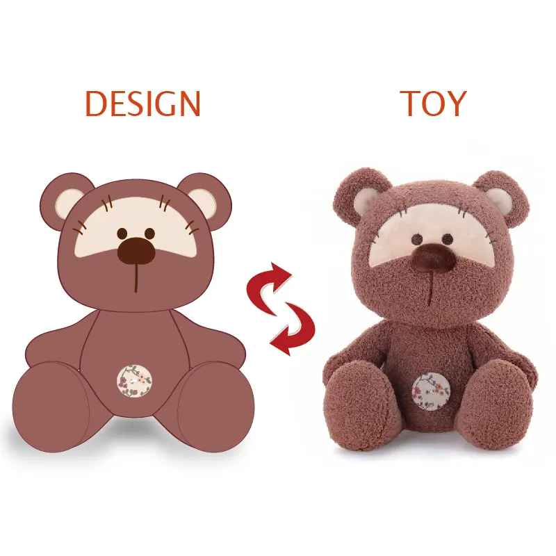 Brinquedos de pelúcia personalizados, fábrica de alta qualidade, sem silicone, animais de pelúcia personalizados