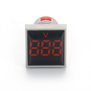 AD16-22VMS Mini Digital Voltmeter Anzeige 22mm AC RED LED Licht Lampe einphasig Frequenz messung - Product Image 2