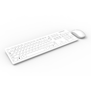 书房家庭最佳销售白色全尺寸无线电脑键盘鼠标套装 - Product Image 4
