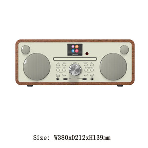 เครื่องเล่น CD ระบบ HIFI ขนาดกะทัดรัดพร้อมวิทยุดิจิตอล FM, ไร้สาย, USB, MP3, AUX IN, ลำโพงสเตอริโอ, รีโมทคอนโทรล - Product Image 6
