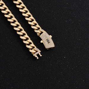 Fabrika doğrudan satış Hip Hop tarzı 6MM 8MM 10MM12MM Monaco küba zincir kolye Vvs elmas küba zincir bilezik erkekler için - Product Image 6
