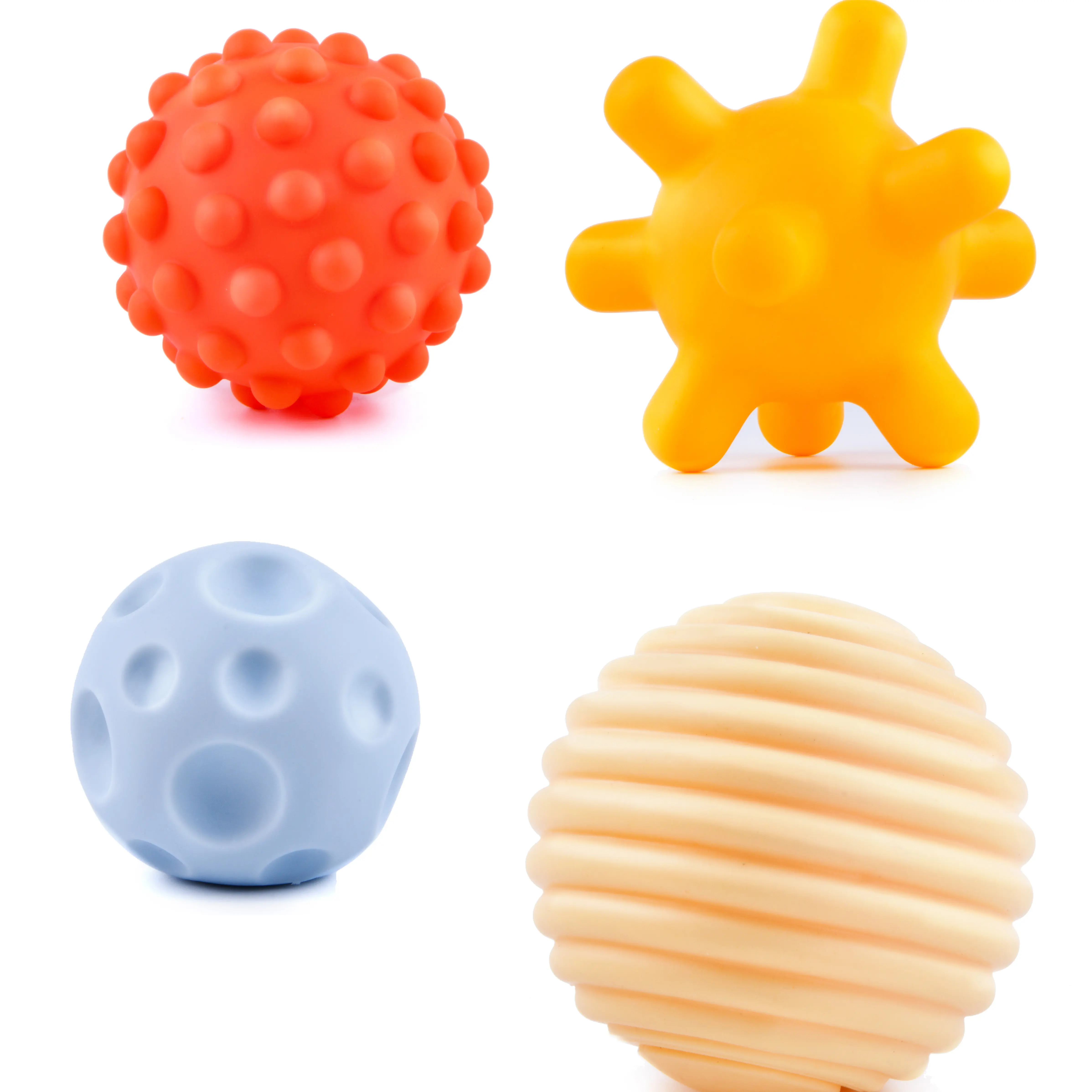 Vendita calda all'ingrosso 2022 nuovi giocattoli da bagno sensoriali in silicone per bambini giocattoli da nuoto per doccia con sfera d'acqua galleggiante in PVC per bambini