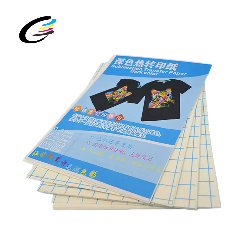 Струйная бумага формата A4 для теплопередачи, сублимационная бумага для темной хлопковой одежды