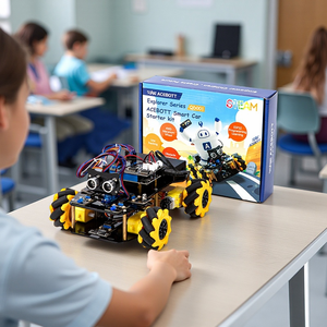 ESP32 Programmier bares Smart Robot Car Kit AI Vision & Voice GPS-Module 4WD Mecanum-Räder für Arduino-kompatible Robotik