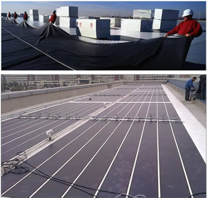HDPE/LDPE/EPDM/PVC/Tpo geomembran balık gölet Liner 0.5mm 0.75mm 1mm 2mm su geçirmez membran - Product Image 6
