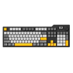 Teclado AJAZZ AK35I V3 con cable MAX, Teclado mecánico de tamaño completo con pantalla TFT y perilla, teclado intercambiable en caliente e interruptor de aguacate - Product Image 5