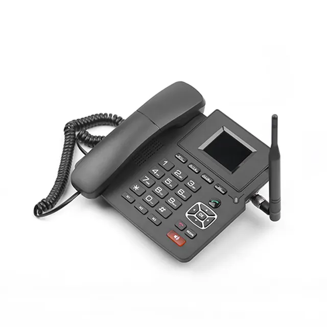 Teléfono VoIP de red 4G de 2,4 pulgadas, teléfono de oficina, wifi, punto de acceso, teléfono IP SIP, a la hora de 1/2"