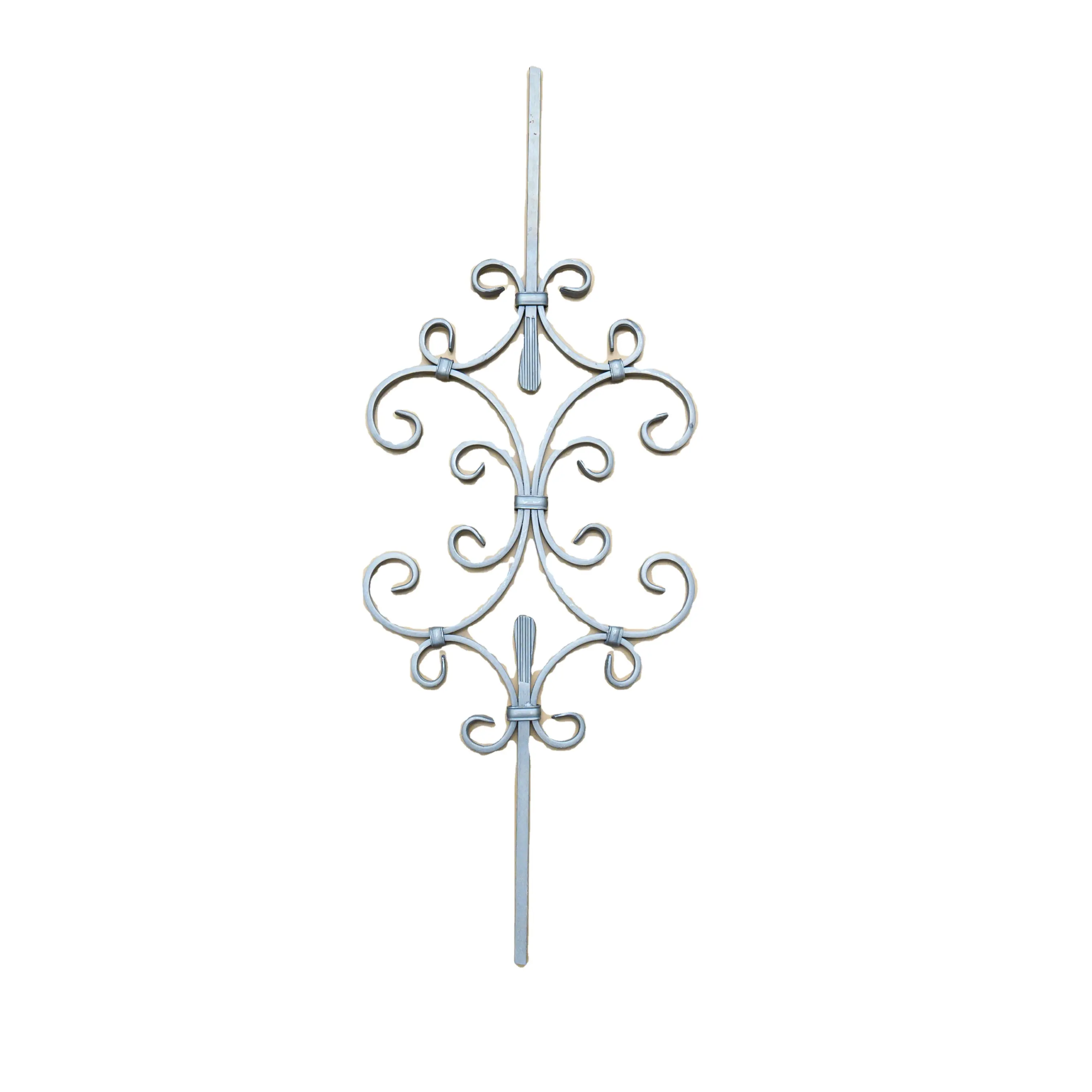 Balaustres de hierro forjado de barra de hierro ornamental de gran oferta para decoración de vallas