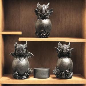 เครื่องประดับเงินลายมังกรตัวน้อย DRB018ไม่ฟังดูไม่พูดงานฝีมือทำจากเรซินน่ารักสำหรับตกแต่ง - Product Image 1