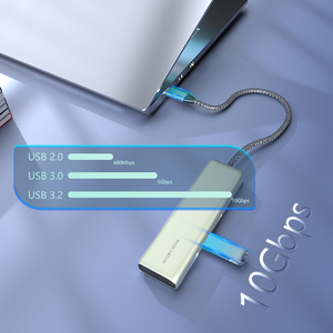 Toptan orijinal tasarım 2 USB-C ve 2 USB-A bağlantı noktası ile USB-C 10Gbps Hub - Product Image 2