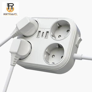 Ciabatta con presa USB a 4 vie a presa multipla con 3 USB 7-in-1 presa adattatore piastra a parete presa a spina multipla per la casa - Product Image 4