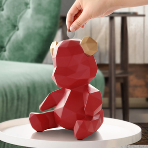 מוצר חדש קרמיקה מיני Teddy דוב כסף בנק חיסכון בכסף