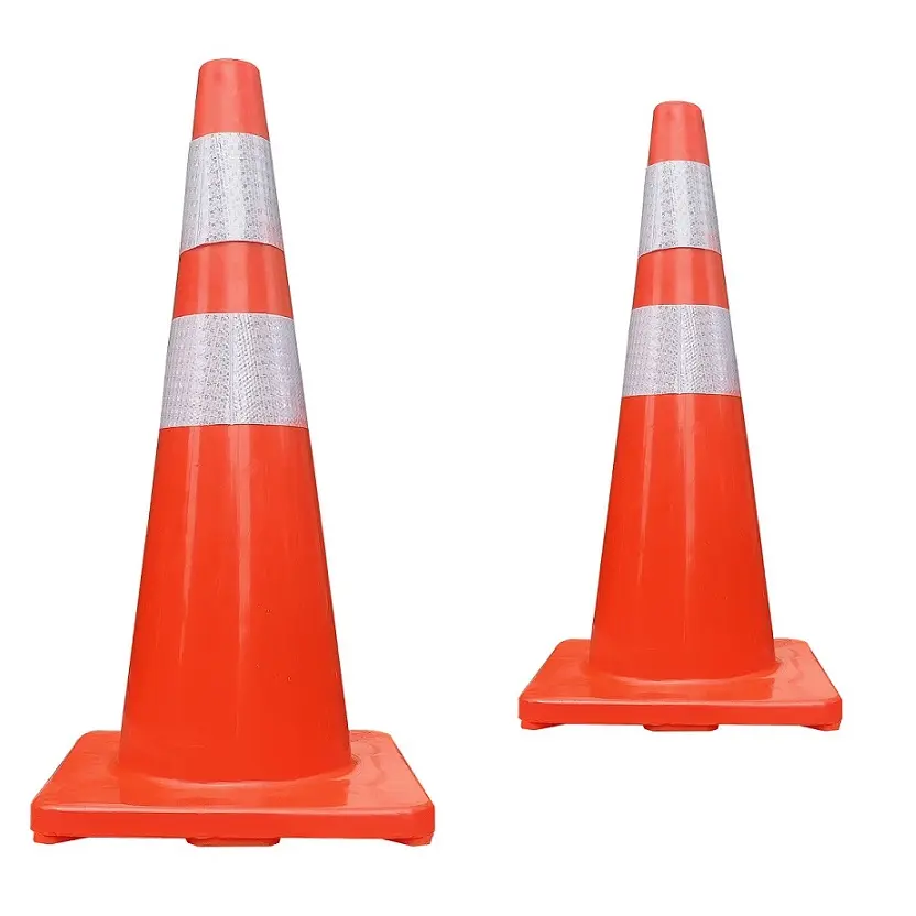 Chiều Cao 700Mm 28Inch PVC Orange Cone De Signalization Giao Thông Warnkegel