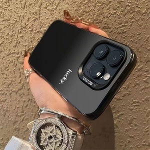 Popüler şanslı desen IMD telefon iPhone için kılıf 16/15 Pro/14/13/12 degrade tasarım ve prim bak darbeye geri telefon kapağı - Product Image 2
