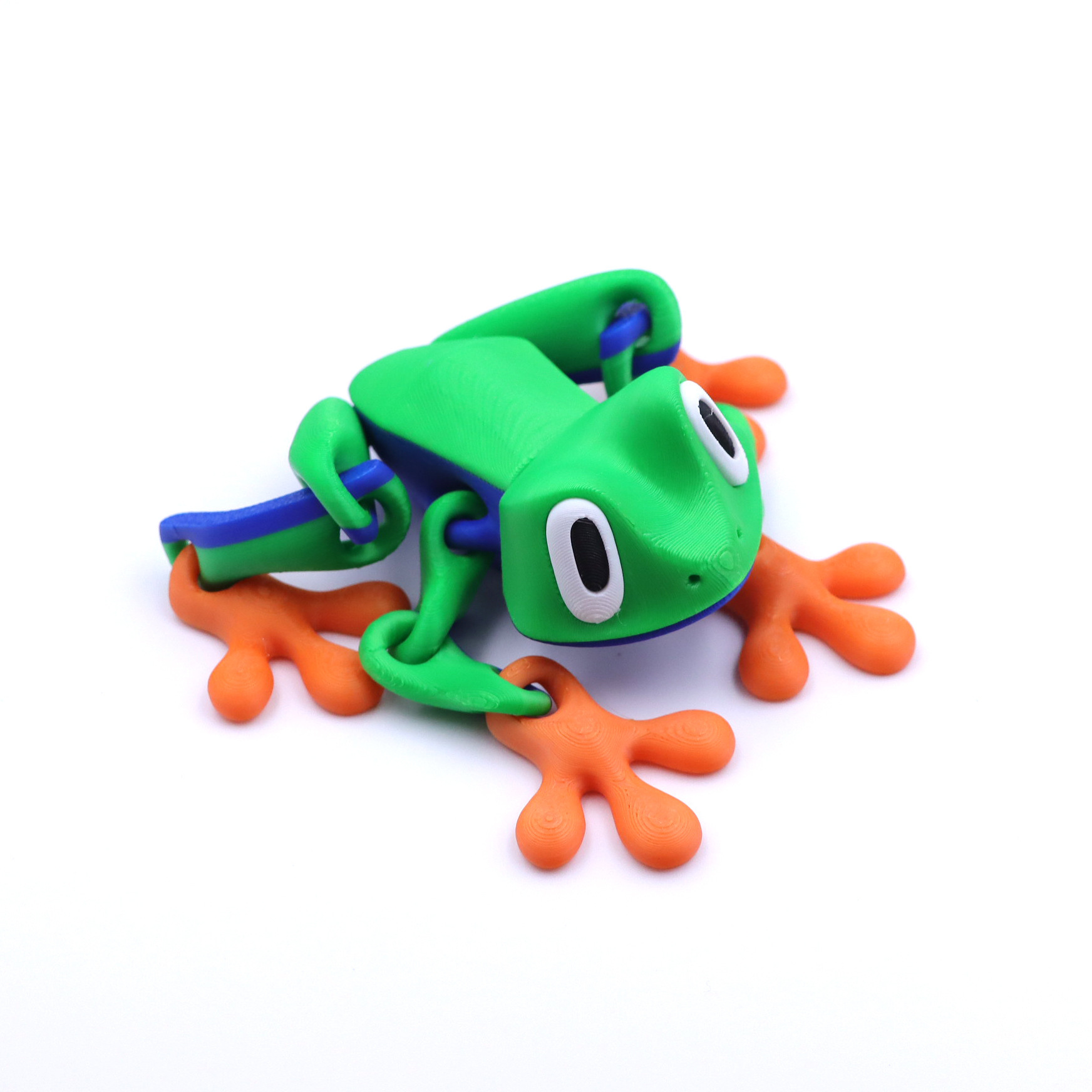 21cm fermoir magnétique grenouille-bleu-vert multicolore