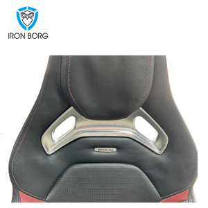 עבור mercedes-benz a45 w176 <span class=keywords><strong>amg</strong></span> recaro 10 מושבי עור שחור דלי מושבים קדמיים עם חימום (תפרים אדומים)