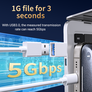 Adattatore per cellulare, trasferimento dati, supporto ricarica rapida, adattatore per lettore di schede, conversione lettore di schede USB C in adattatore USB type-c OTG - Product Image 4