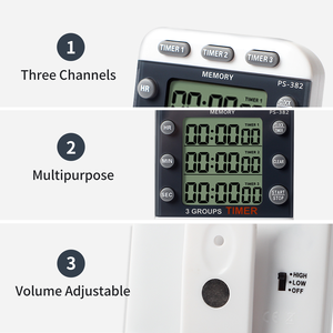 3 Channel Triple <strong>Timer</strong> Counter Darkroom Film Developing <strong>Countdown</strong> Clock Count Down <strong>Timer</strong> - Product Image 2
