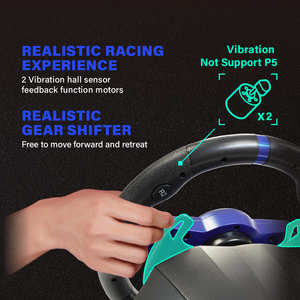 ล้อมีล้อจำลองการแข่ง M111สำหรับ Xbox PS4ชิ้นพร้อมมอเตอร์คู่และระบบแป้นเหยียบสำหรับสนามกีฬาและการฝึกขับรถ - Product Image 1