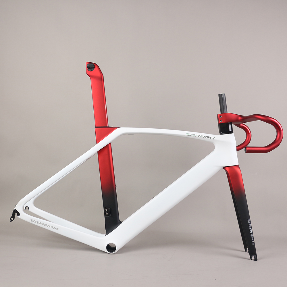 SERAPH EPS technology Cycling V brake bike carbon frame Bicycle Frameset road bicycle parts 700*32C T1000 road frame TT-X35