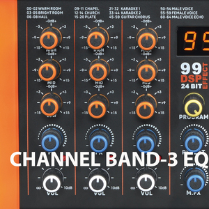 BL4USB High Quality Sound 4 Channel <strong>Pro</strong> <strong>Mixer</strong> Console With 99 DSP Channel Band 3 EQ Small Show with Soundcard Bluetooth